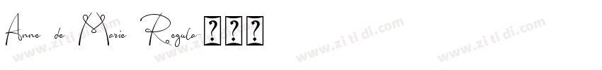 Anne de Marie Regula字体转换
